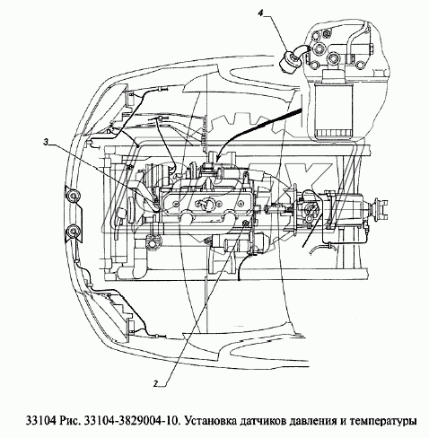 Установка датчиков давления и температуры